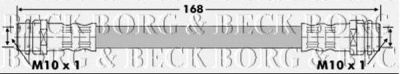 BORG & BECK bbh6632 -  Тормозной шланг